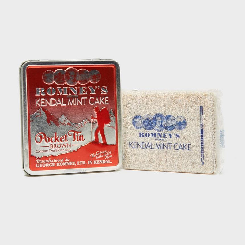 Romneys Kendal Mint Cake Brown Pocket Tin 2 X 85g Trekfood 1934